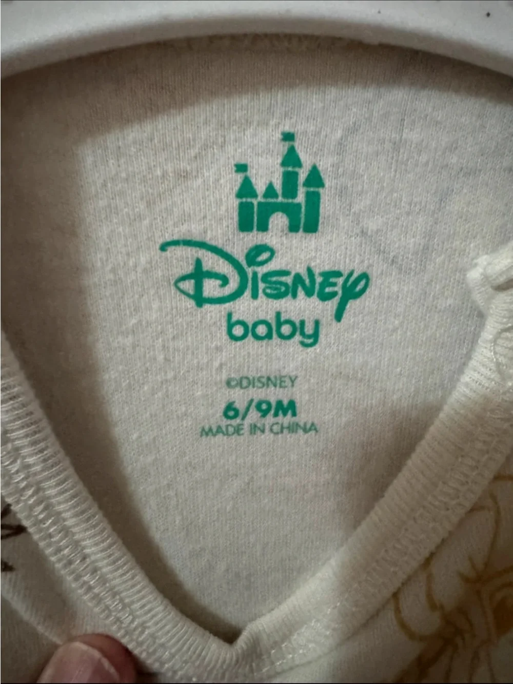 Disney Cream Lion King Character Print Baby One-Piece